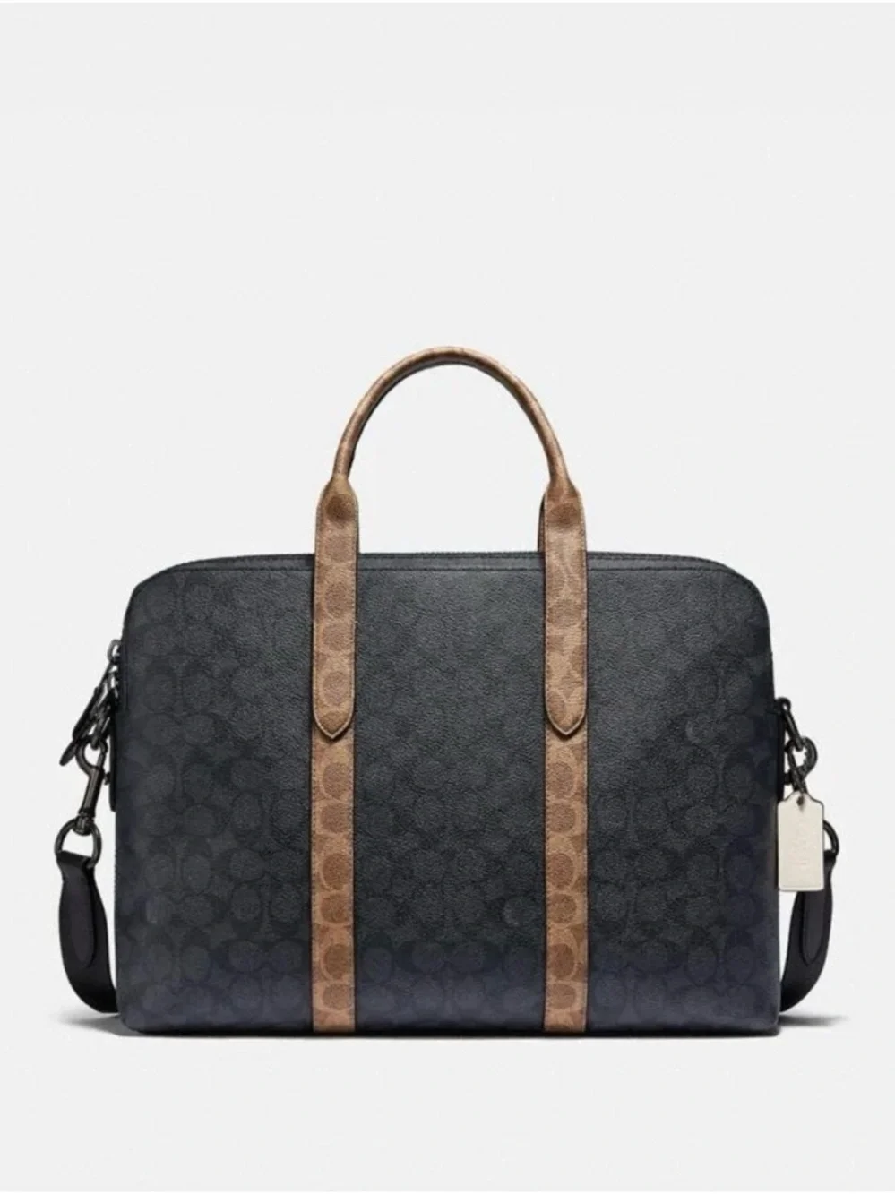 NWT Coach Men’s Metropolitan Soft Brief In Colorblock Signature Canvas